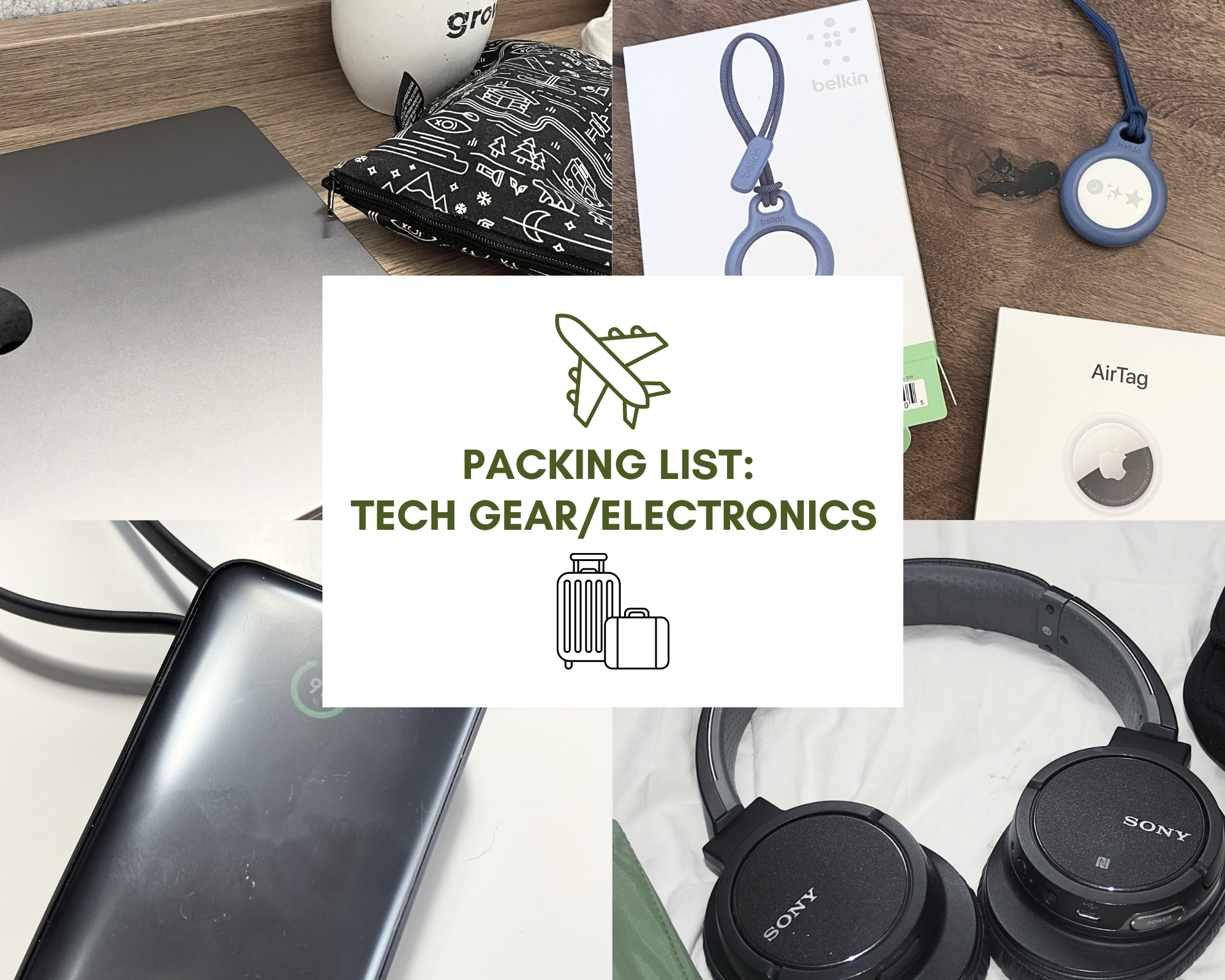 Packing List: Tech gear/Electronics